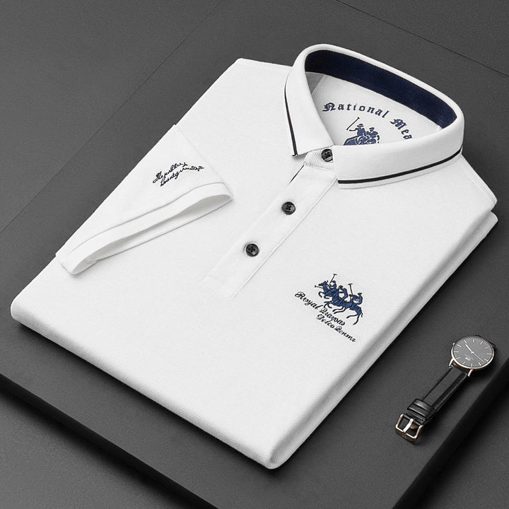 Klassisk Herrpoloshirt med Modern Passform