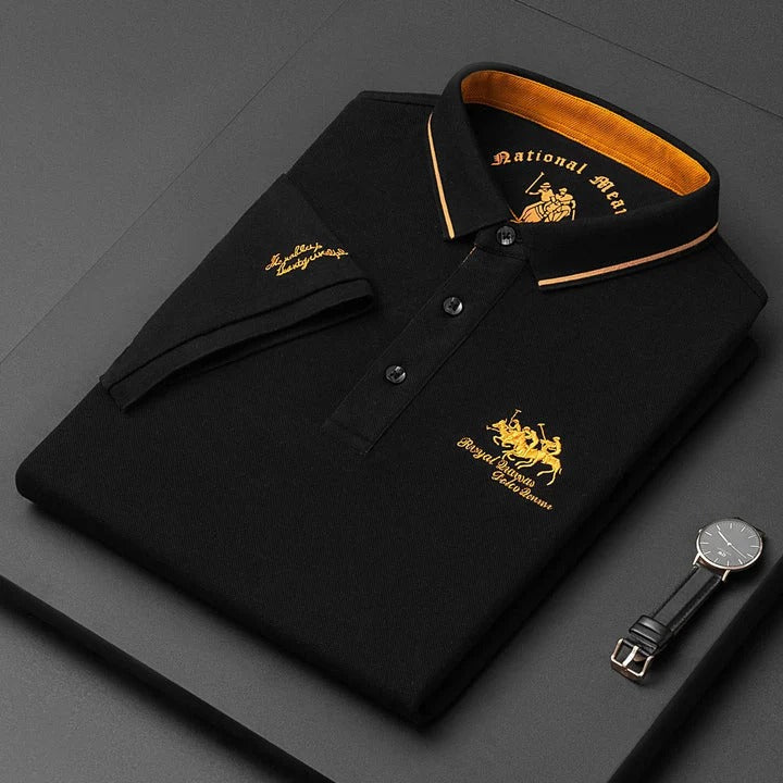 Klassisk Herrpoloshirt med Modern Passform