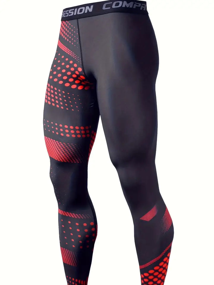Långa sportleggingsbyxor för män