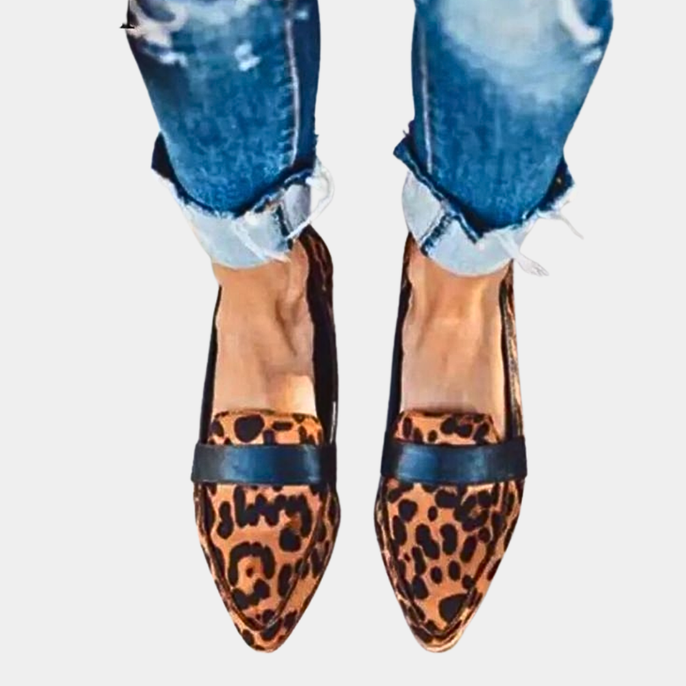 Trendiga och bekväma loafers i mockaimitation för kvinnor