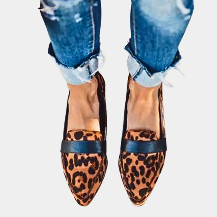 Trendiga och bekväma loafers i mockaimitation för kvinnor