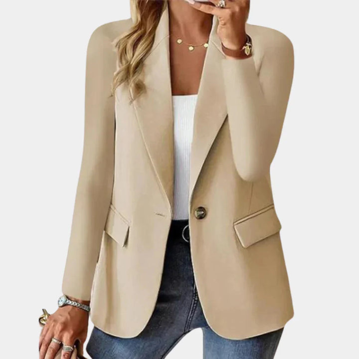 Figursydd sommerblazer med stretch