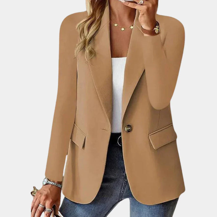 Figursydd sommerblazer med stretch