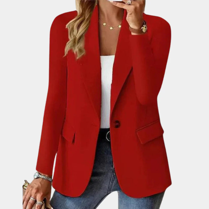 Figursydd sommerblazer med stretch