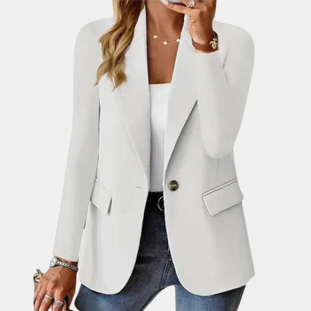 Figursydd sommerblazer med stretch