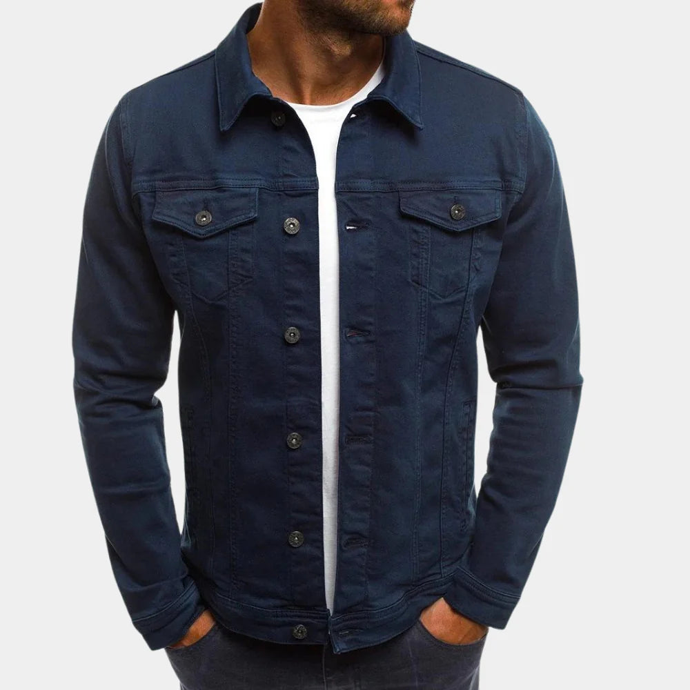Casual denimjacka för män