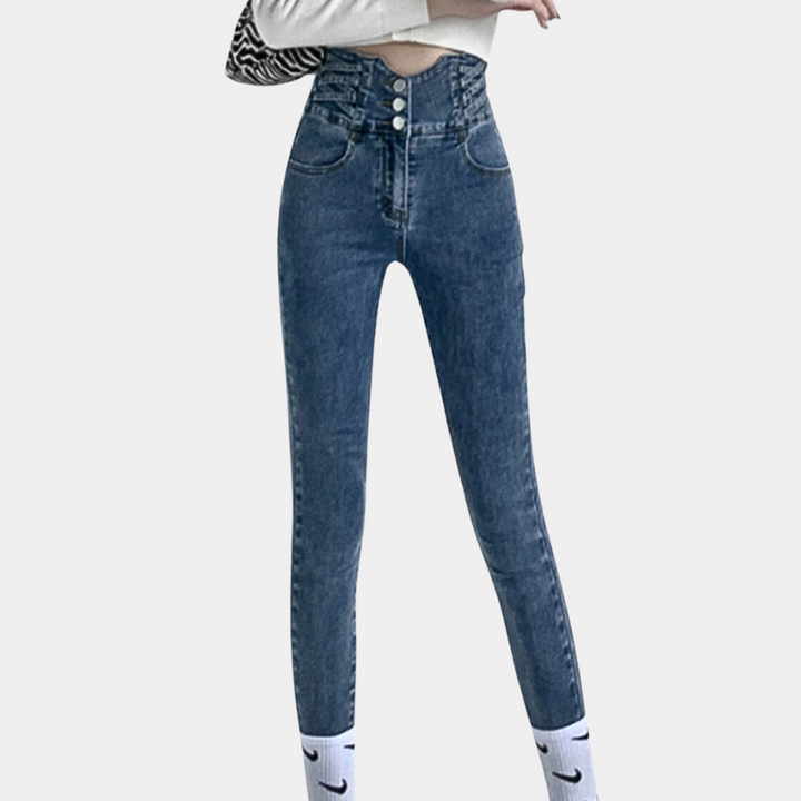 Damejeans med høj talje