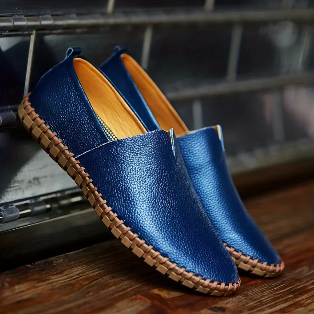 Eleganta Loafers i Matt Läder med Slip-Ons