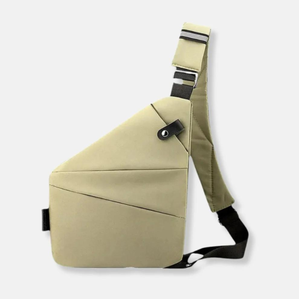 Minimalistisk stöldskyddad crossbody-väska – organiserad och säker förvaring för en aktiv livsstil