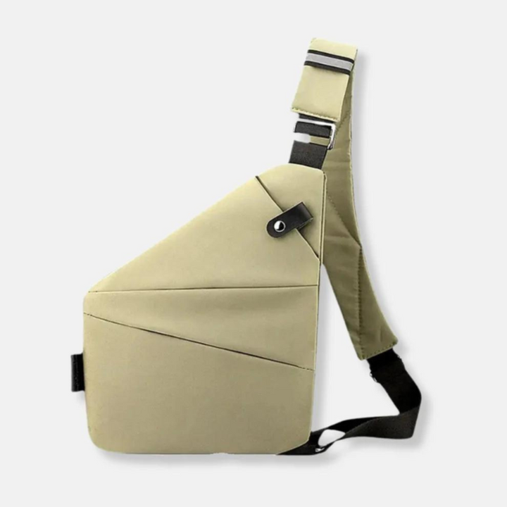 Minimalistisk stöldskyddad crossbody-väska – organiserad och säker förvaring för en aktiv livsstil