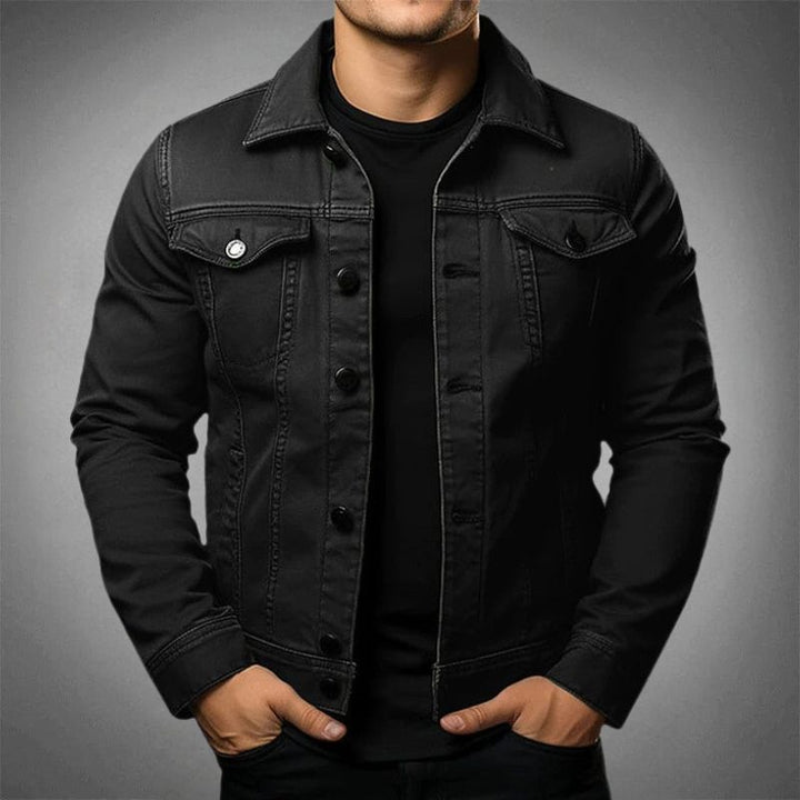 Klassisk denimjacka för män med modern passform