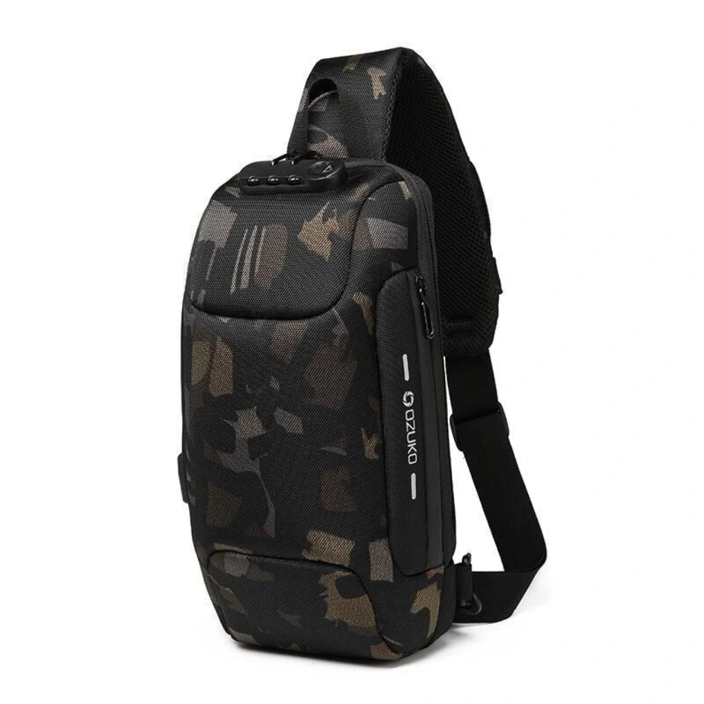 Stöldskyddad crossbody-laddningsväska