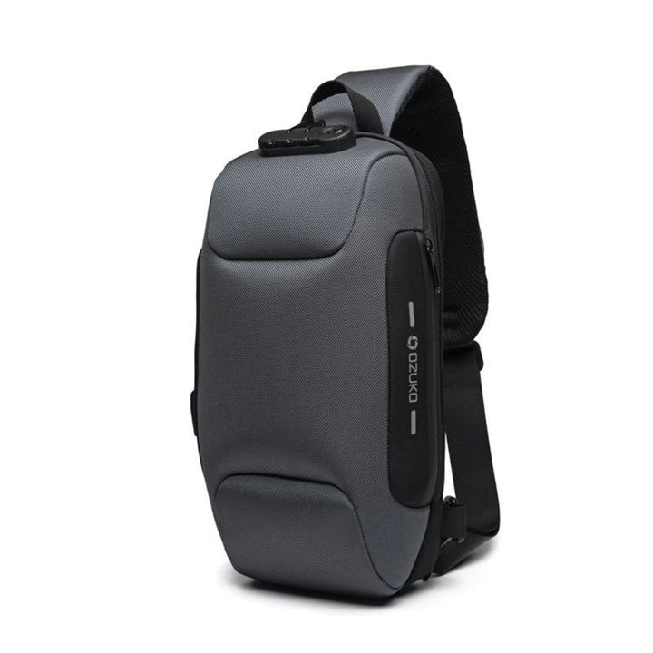 Smart crossbody-resväska med stöldskyddsdesign och inbyggd USB-port