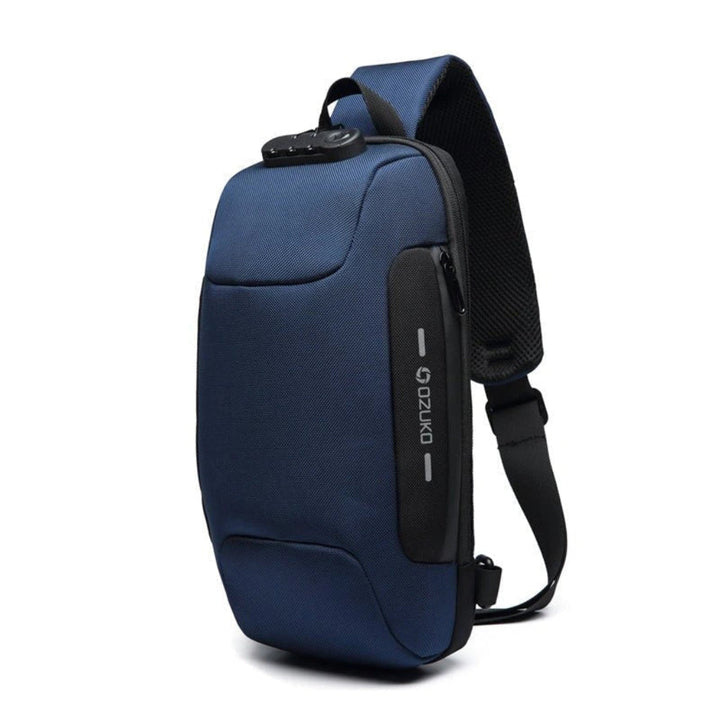 Smart crossbody-resväska med stöldskyddsdesign och inbyggd USB-port