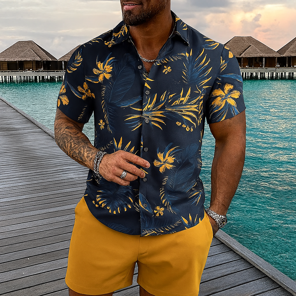 Retro strandstil hawaiisk outfitset