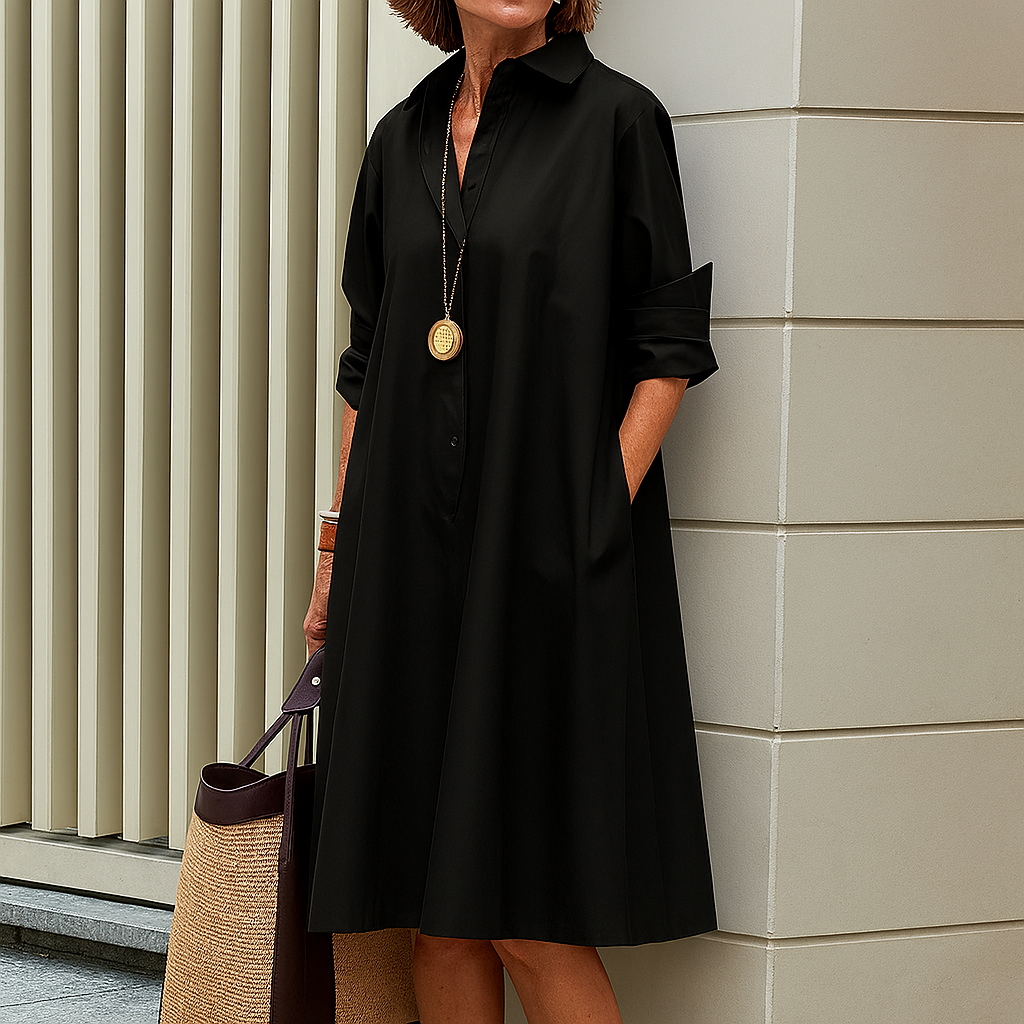 Tidløs minimalistisk stil til en elegant og afslappet kjole