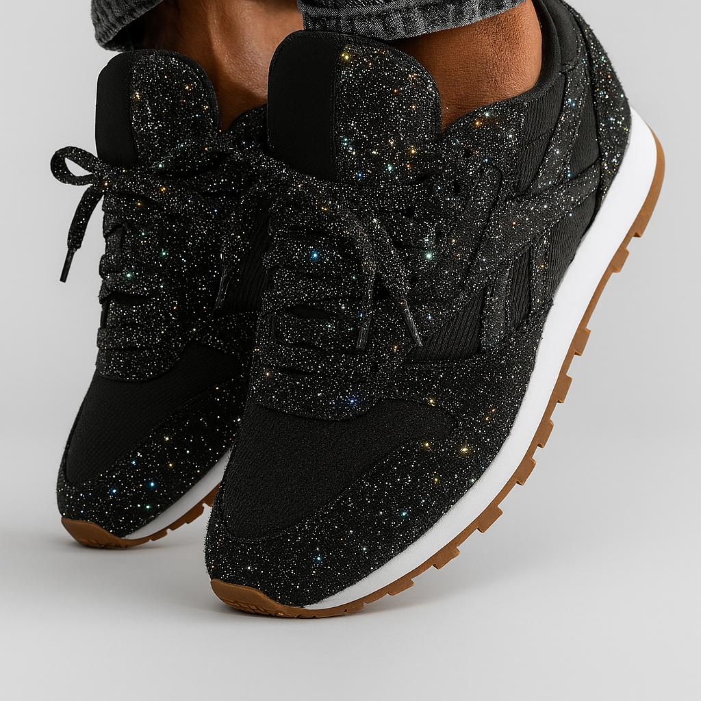 Glitrende grove sneakers til kvinder