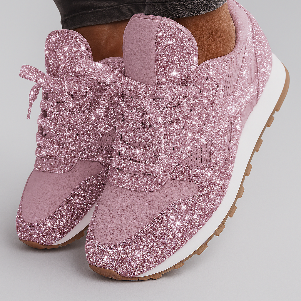 Glitrende grove sneakers til kvinder