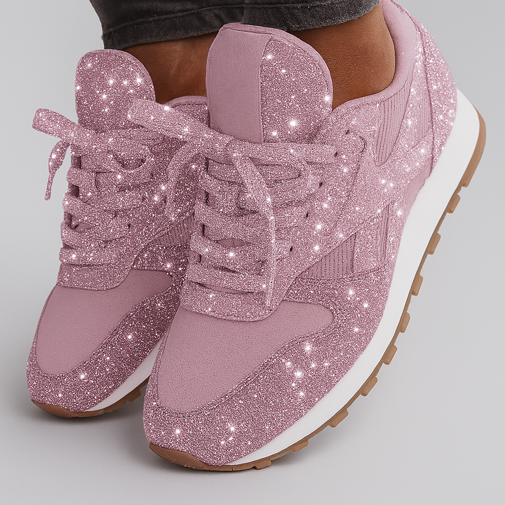 Glitrende grove sneakers til kvinder