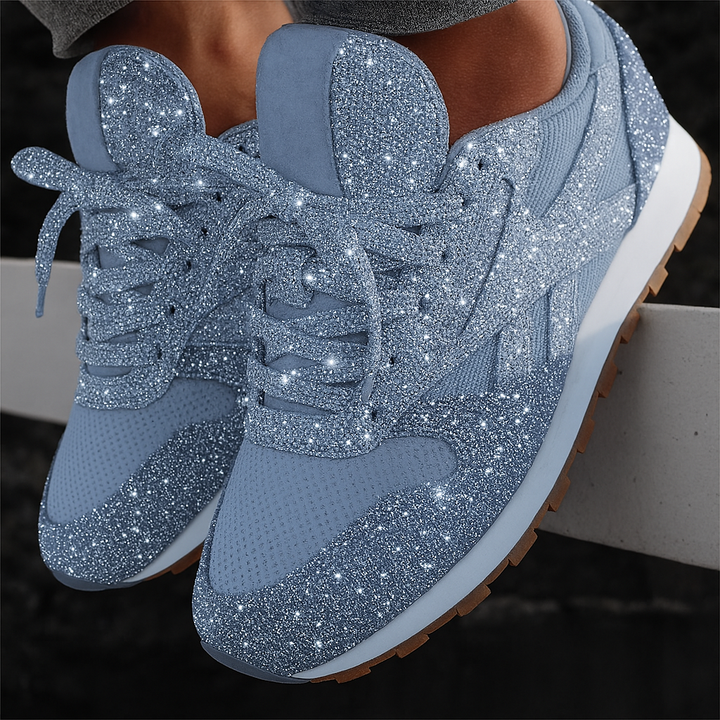 Glitrende grove sneakers til kvinder