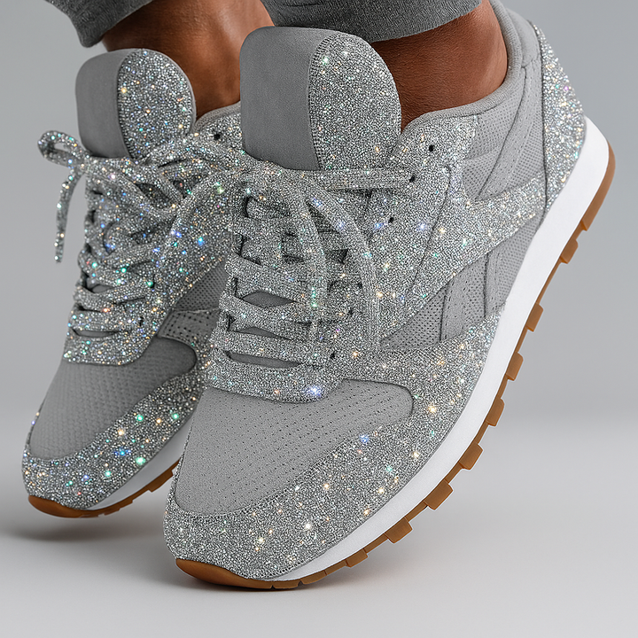 Glitrende grove sneakers til kvinder