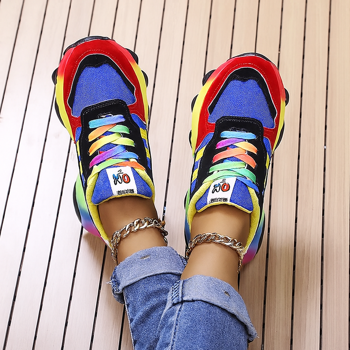 Färgglada Casual Platform Sneakers