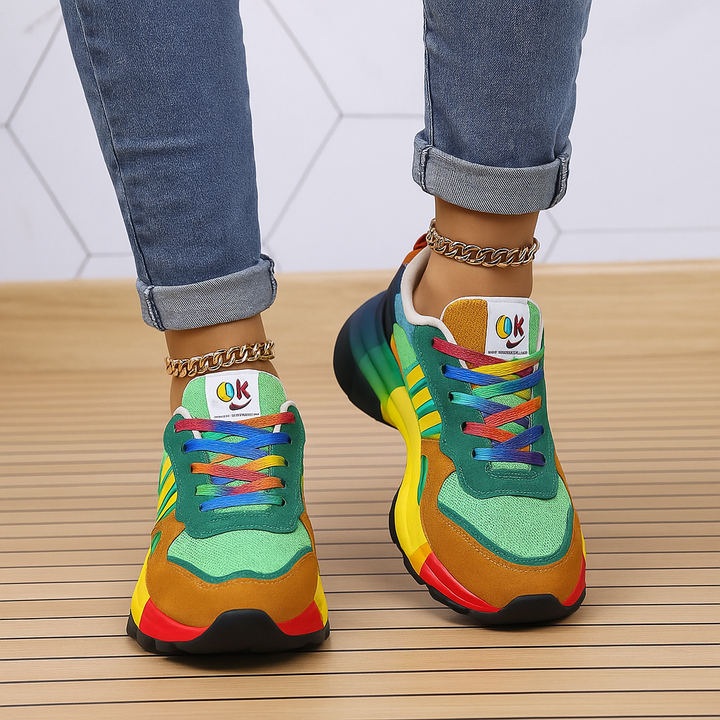Färgglada Casual Platform Sneakers