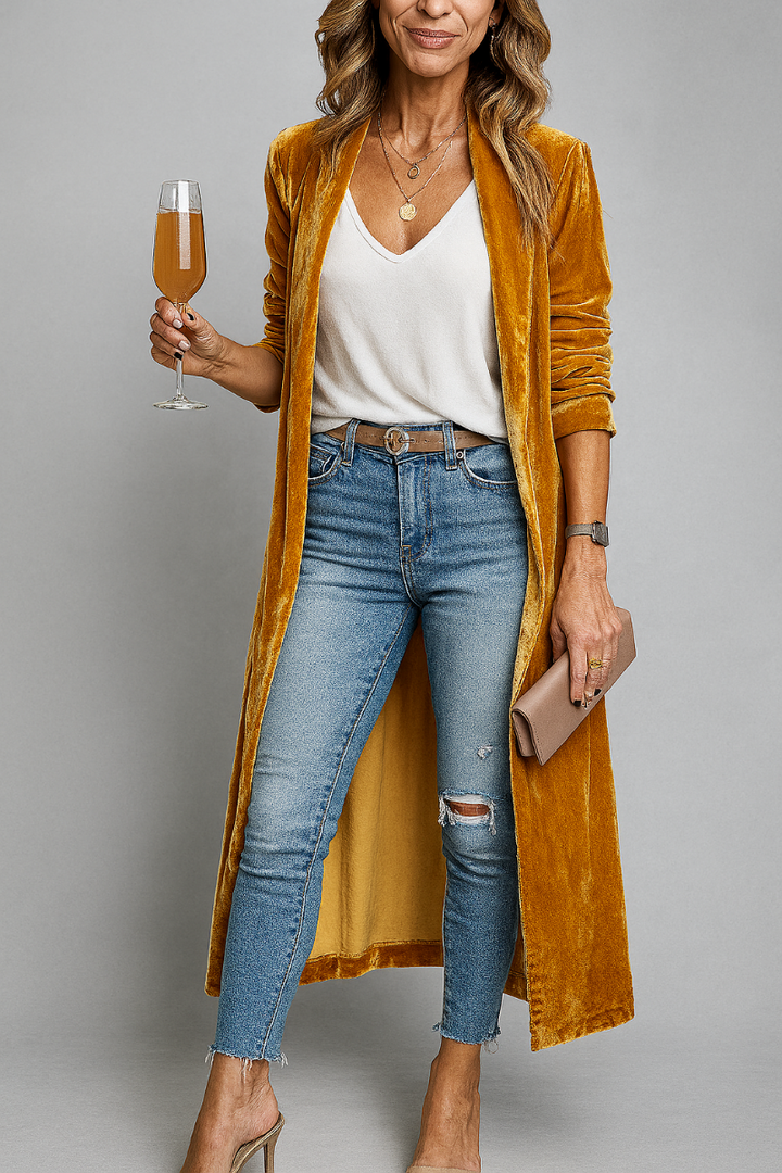 Lang Duster Cardigan til kvinder