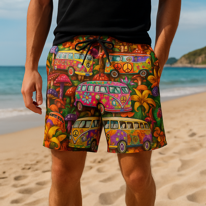 Herrbadeshorts med klassisk passform och modern stil