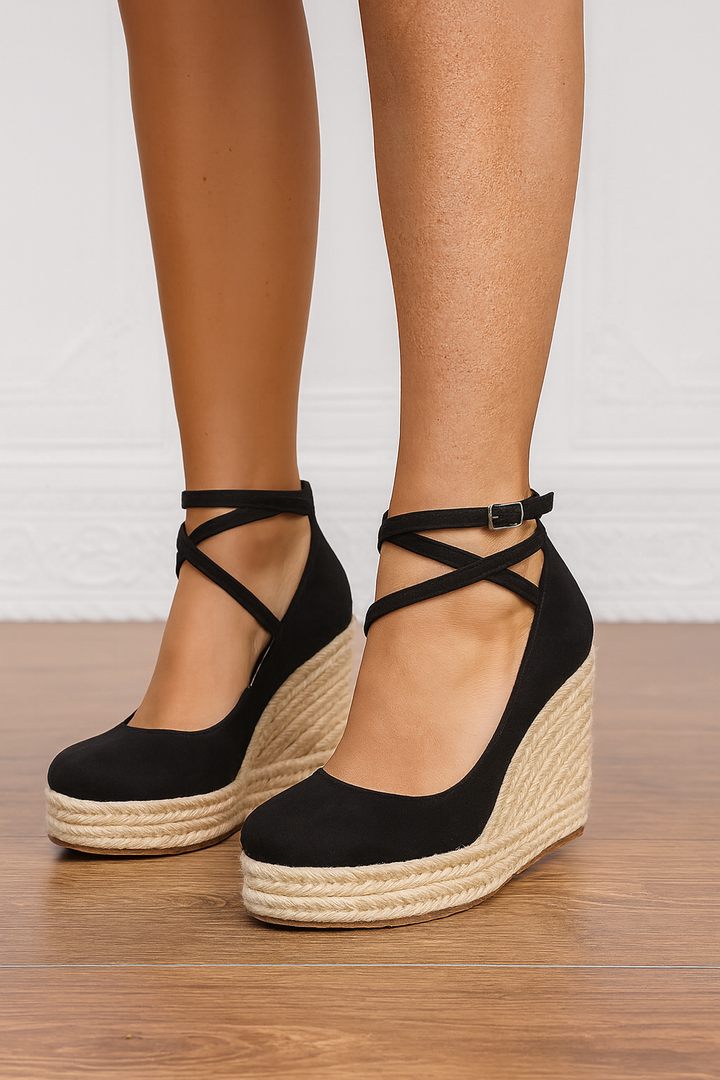 Komfortable flade sandaler med remme