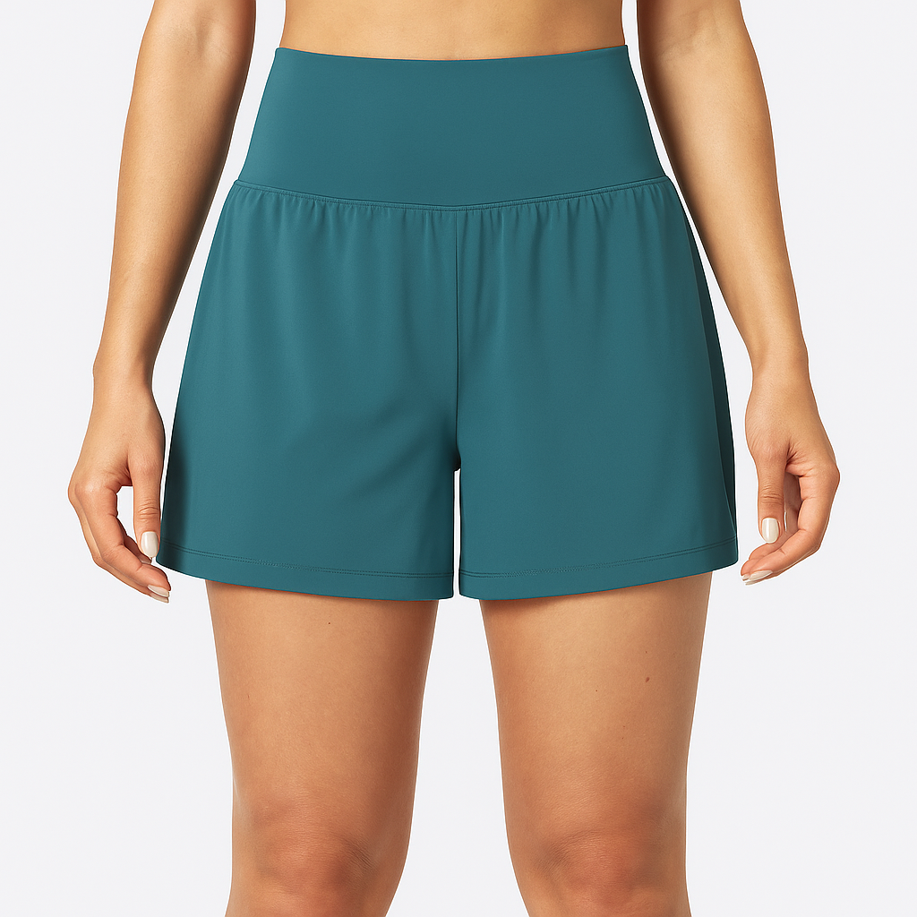 Yogashorts med hög midja