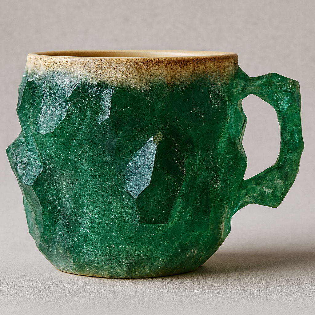 Kaffekrus af mineralkrystal