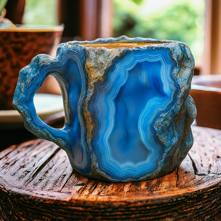 Kaffekrus af mineralkrystal