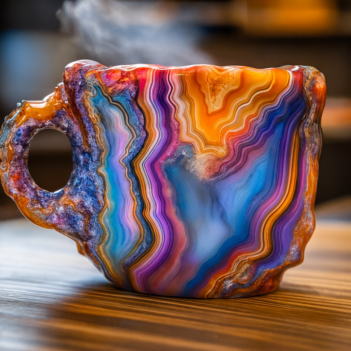Kaffekrus af mineralkrystal