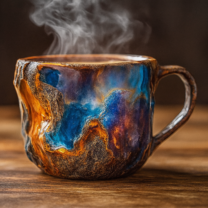 Kaffekrus af mineralkrystal