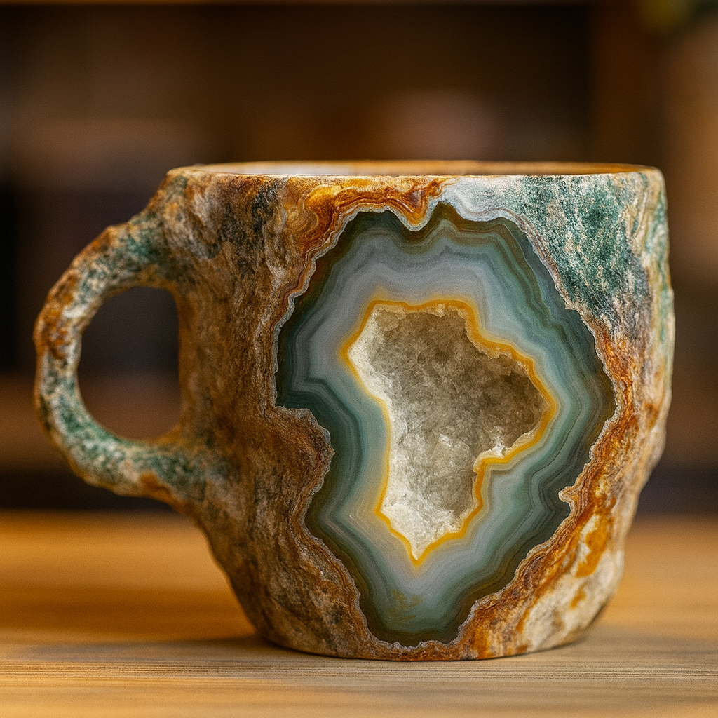 Kaffekrus af mineralkrystal