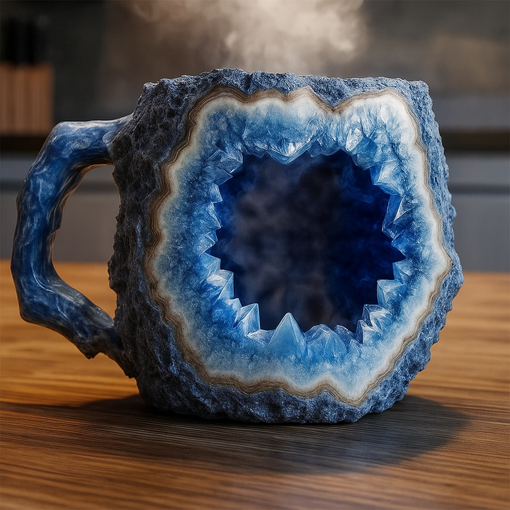 Kaffekrus af mineralkrystal