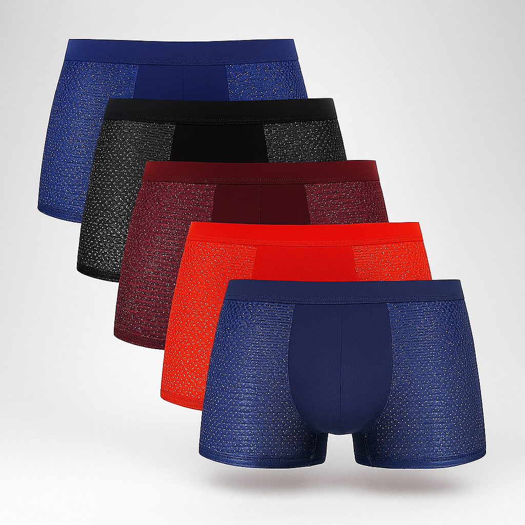 Herrer boxershorts i mesh, 5-pak