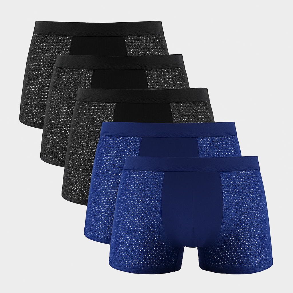 Herrer boxershorts i mesh, 5-pak