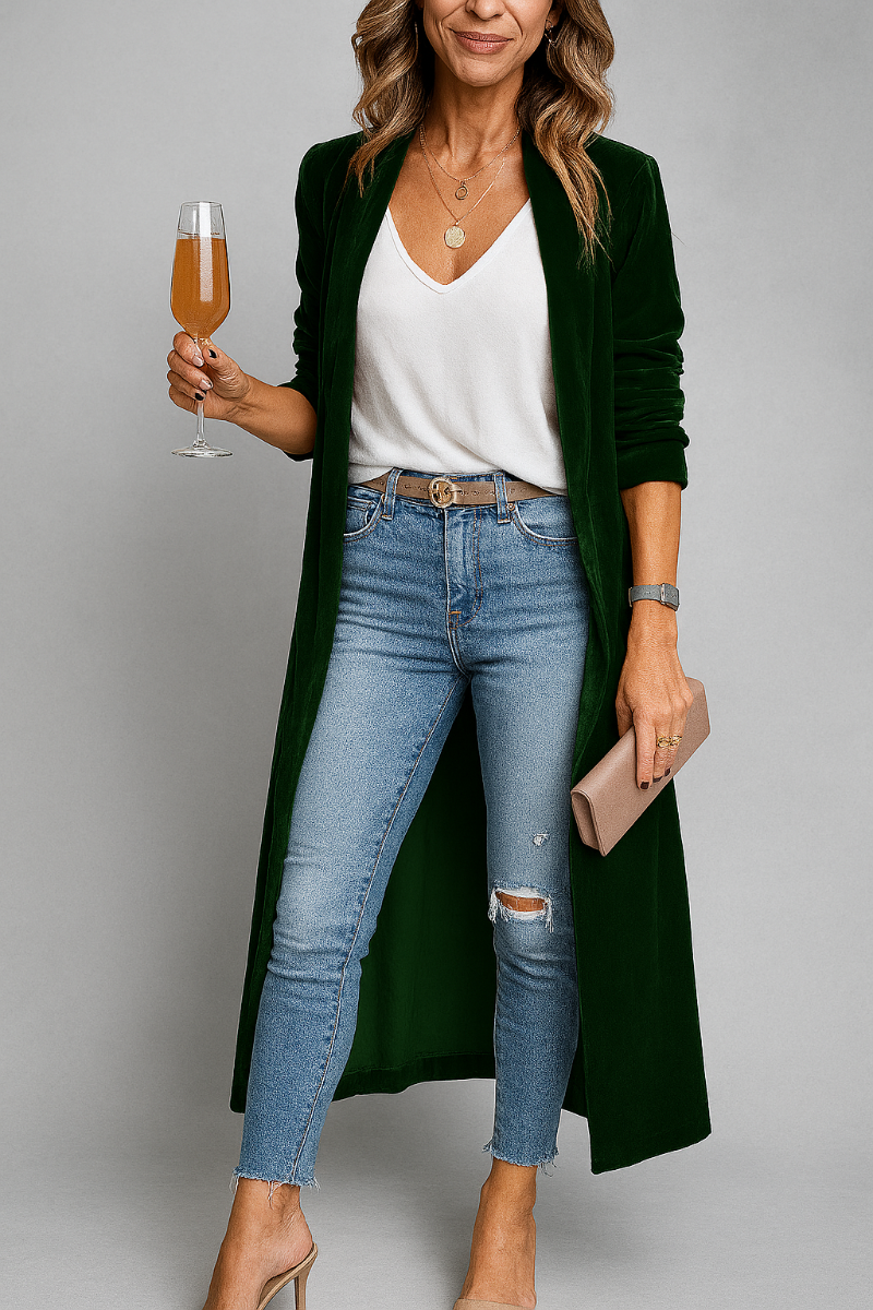 Lang Duster Cardigan til kvinder