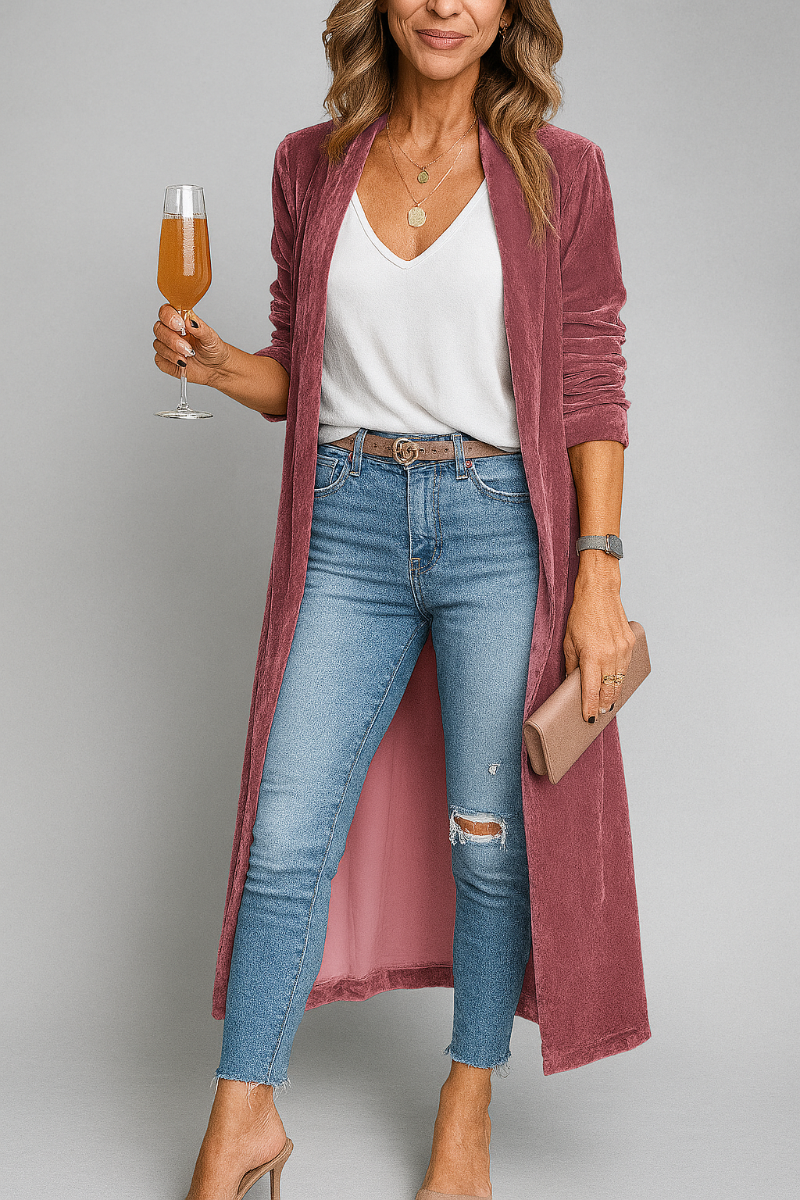 Lang Duster Cardigan til kvinder