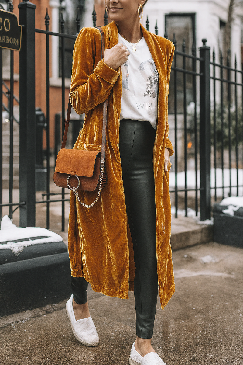Lang Duster Cardigan til kvinder