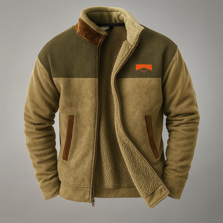 Fleece- og merinostrikket struktur damejakke (forudbestilling)