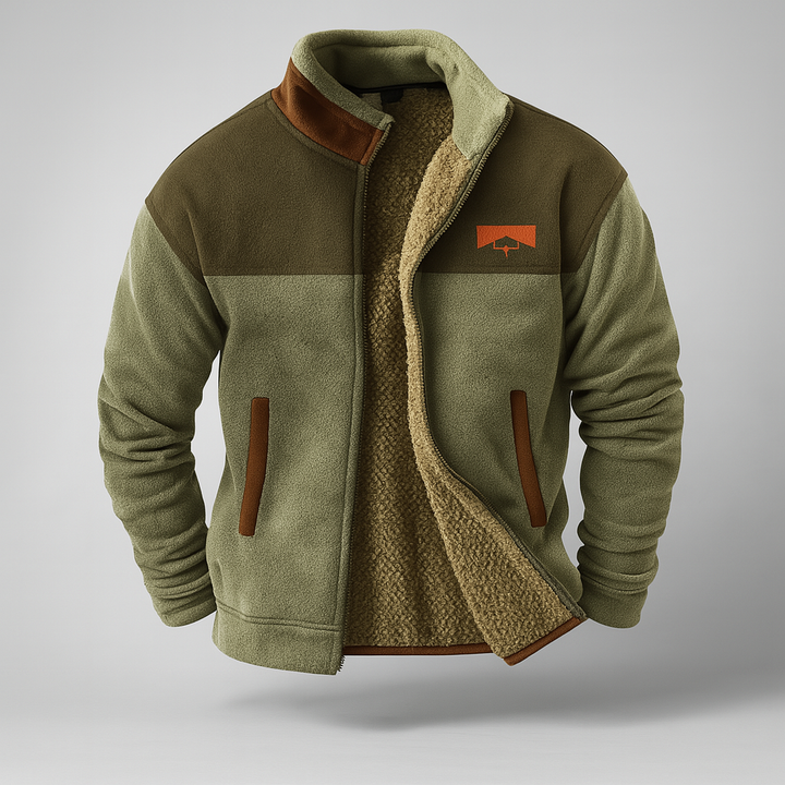 Fleece- og merinostrikket struktur damejakke (forudbestilling)