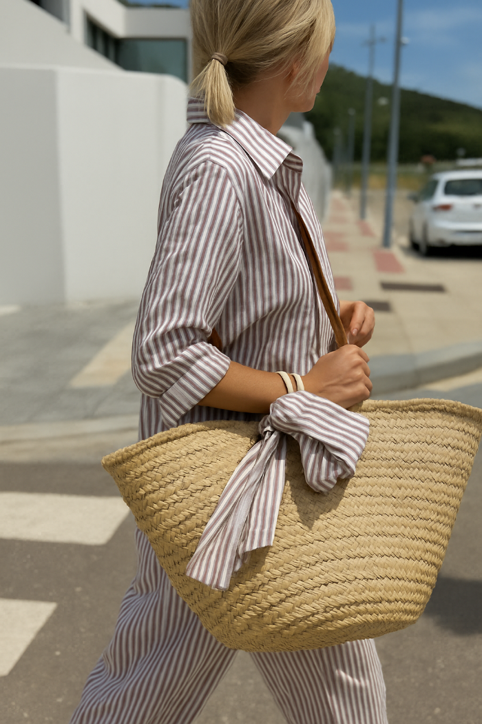 Kvinnors eleganta skjortklänning med lång ärm