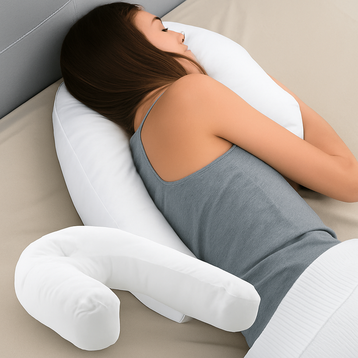 Ergonomisk pude til sidesovning