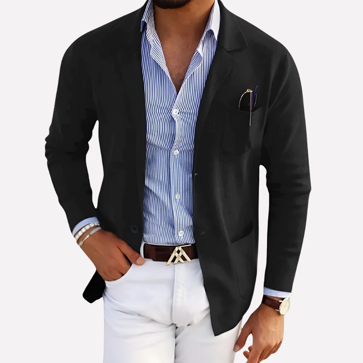 Herrestrikket blazer
