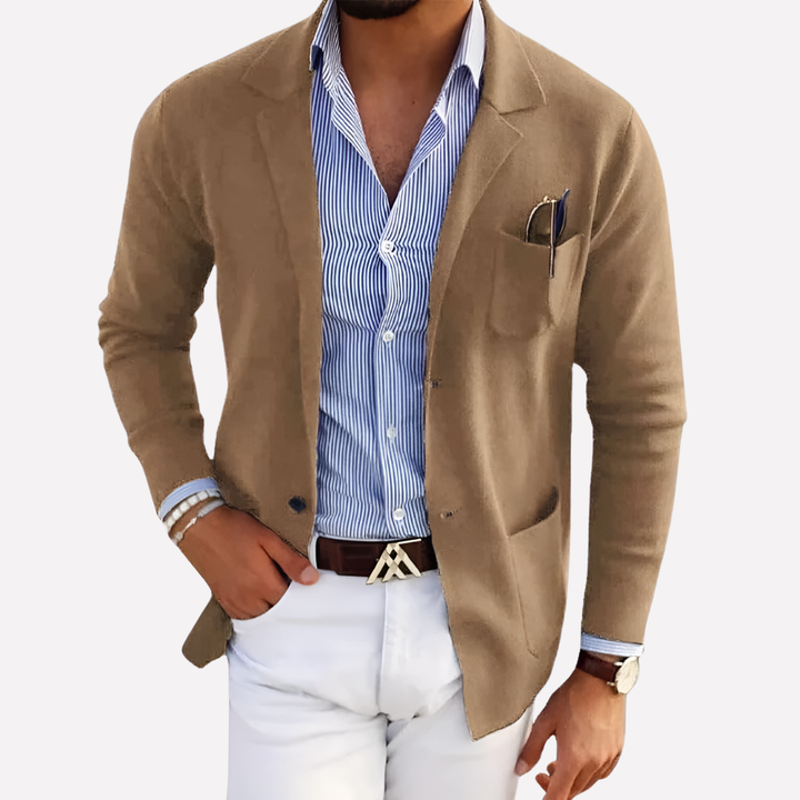 Herrestrikket blazer