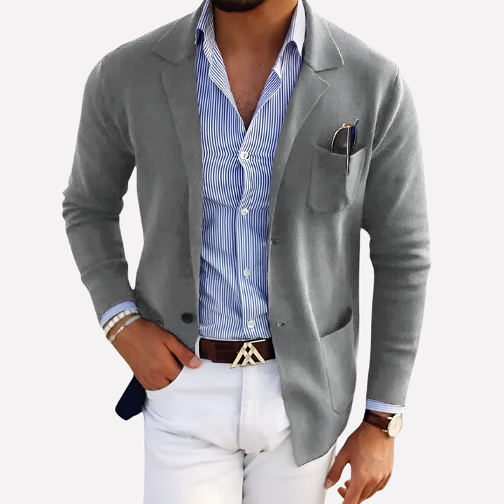 Herrestrikket blazer
