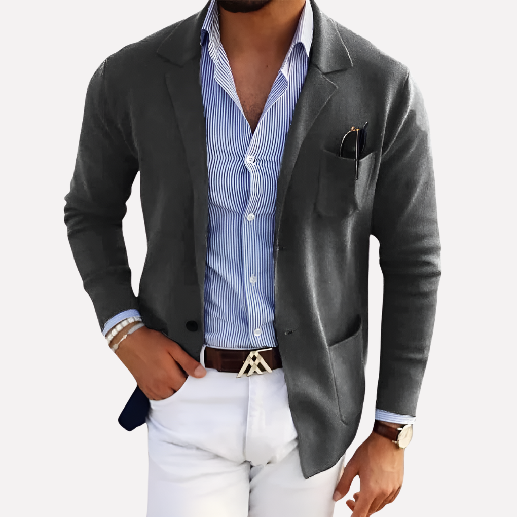 Herrestrikket blazer